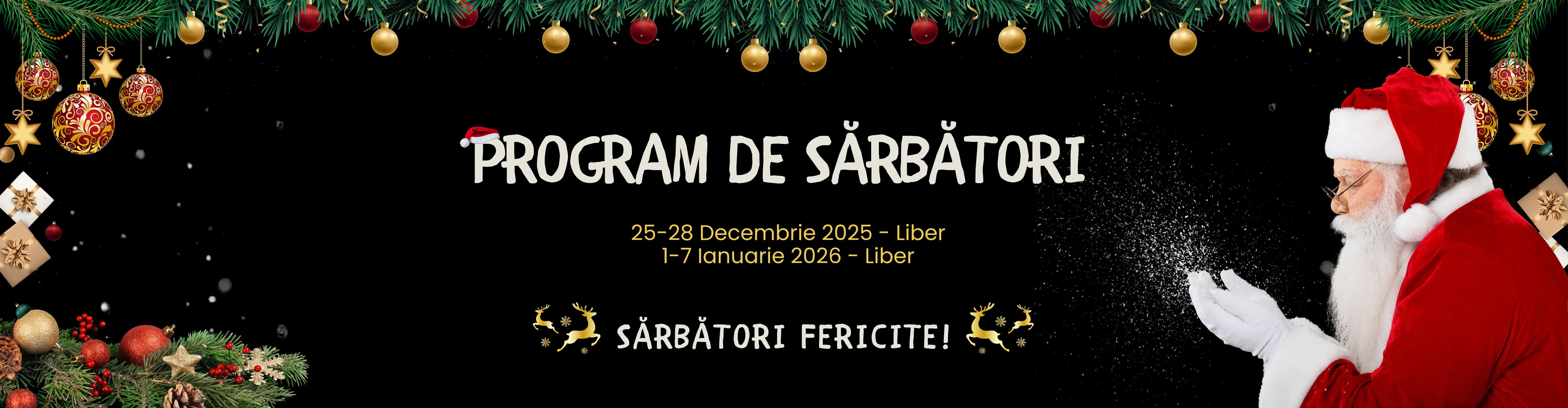 Program de sărbători 2026