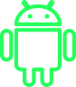 Logo green Android brand | Service iDroid Timisoara